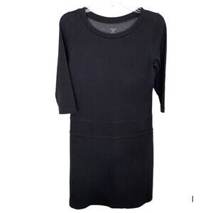 Women's Toad&Co Horny Toad 3/4 Sleeve Knit Casual Dress Gray Black  Medium
